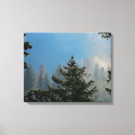 Arbetsytan träd har omslagits canvastryck