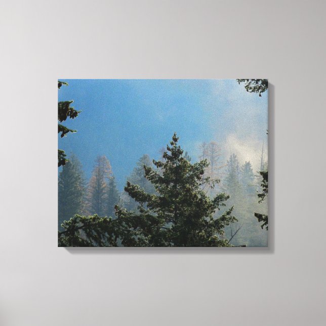 Arbetsytan träd har omslagits canvastryck (Framsida)