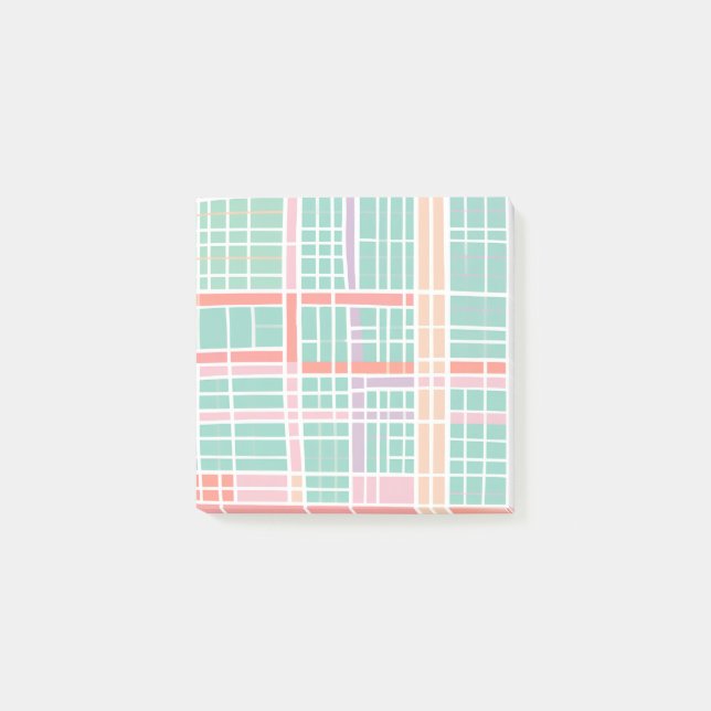 Arbetsytor i Vår vid Pastellkontroll Post-it Block (Framsida)