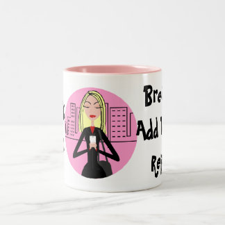 ArbetsZen: Andas, tillfoga Vodka, repetition Två-Tonad Mugg