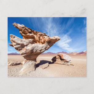Árbol de Piedra, Salar de Uyuni, Bolivia. Vykort