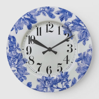 Arbor Blue Plate Acryllic Wall Clock Stor Klocka