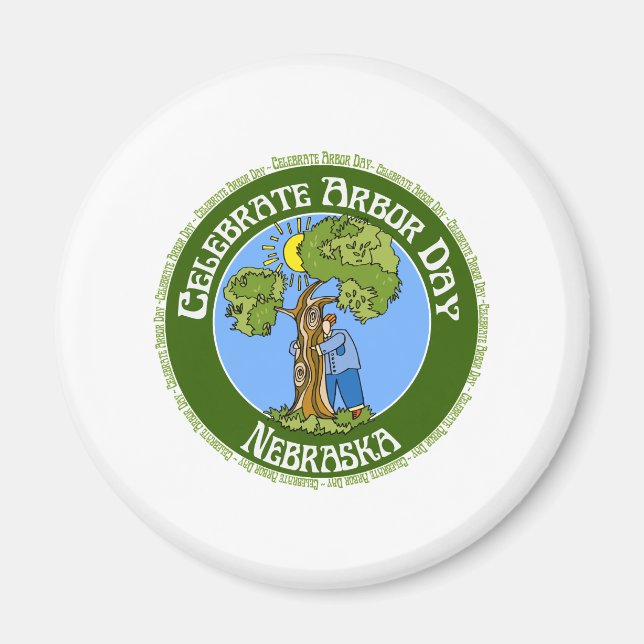 Arbor Day Nebraska Magnet (Framsidan)