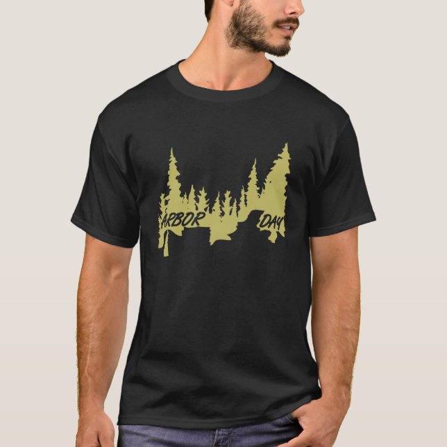 Arbor Day-virke Skogen T Shirt (Framsida)