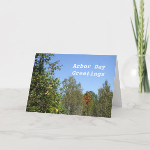 Arbordagen - hösten Skogen Kort