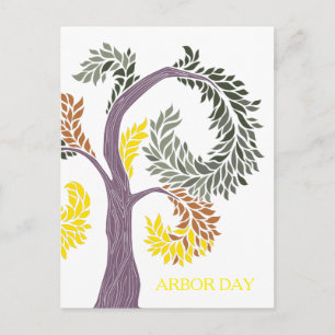 arbordagen i träd, genom att främja abbey vykort