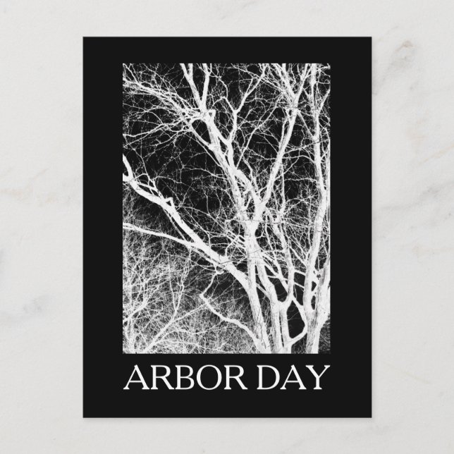 arbordagsspöke träd vykort (Framsida)