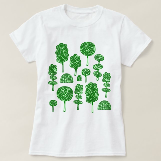 Arboretum 230715 - Grönt T-shirt (Design framsida)
