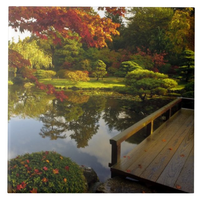 Arboretum, Japansk trädgård, Seattle, Washington, Kakelplatta (Framsidan)