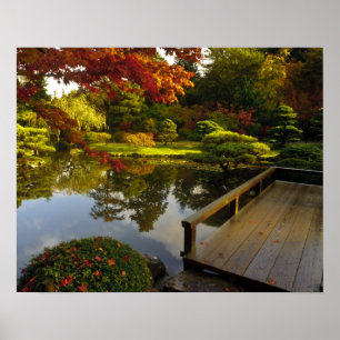 Arboretum, japanska Garden, Seattle, Washington Poster