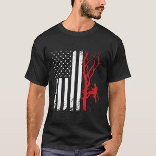 Arborist American Flagga America Träd Surgeon T Shirt