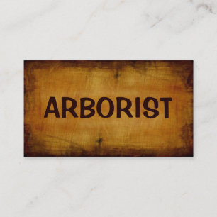 Arborist Antique-Affärskortet Visitkort