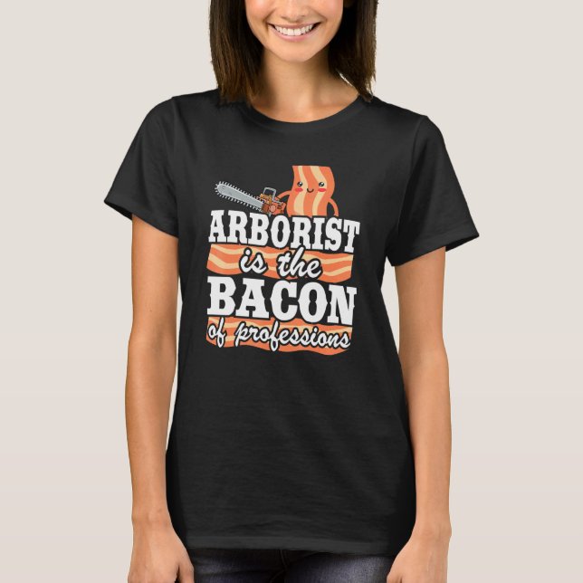 Arborist är bakgrunden till yrkesloger Pappa Tr T Shirt (Framsida)