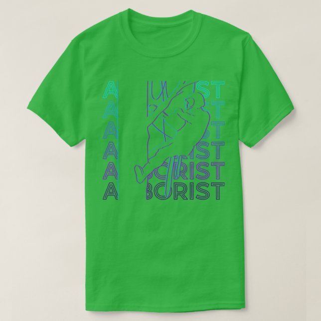 Arborist Arboriculture Retro Arborist Gift T Shirt (Design framsida)