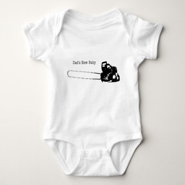 Arborist Chainsåg Baby-gåva T Shirt (Framsida)
