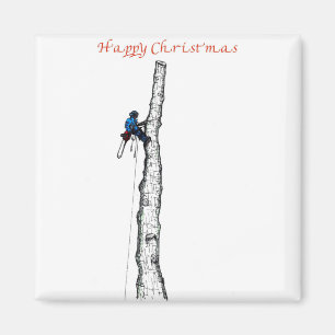Arborist Chainszawa träd-kirurgen Gift presenterat Magnet