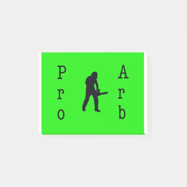 Arborist Chainszawa träd-kirurgen Gift presenterat Post-it Block (Framsida)