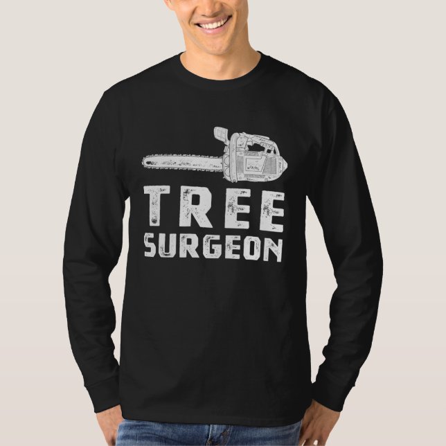 Arborist Chainszawa Träd Work Lumberjack Tee (Framsida)