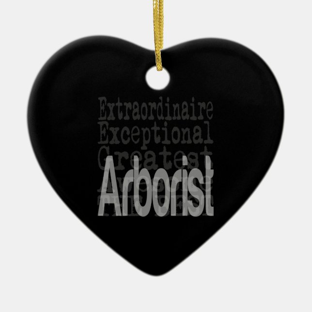 Arborist Extraordinaire Julgransprydnad Keramik (Framsidan)