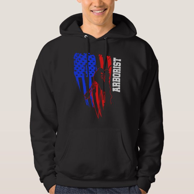 Arborist Fun Skills Tree Surgeon Arboriculturist Hoodie (Framsida)