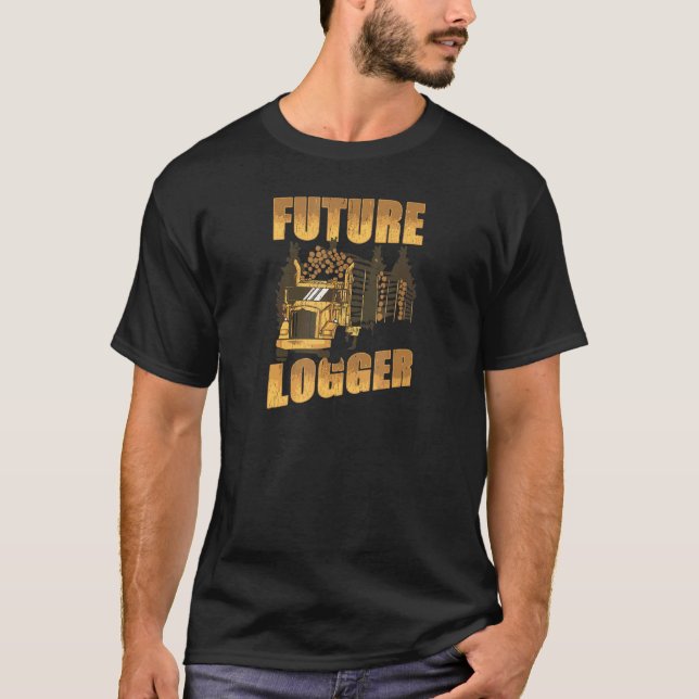 Arborist I Woodworkers Chainszging Logging T Shirt (Framsida)