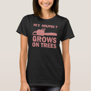 Arborist Logger Manar Coola Träd Kliber Lumberjack T Shirt