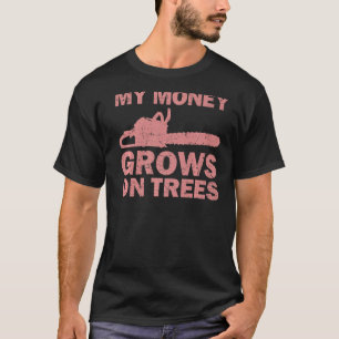 Arborist Logger Manar Coola Träd Kliber Lumberjack T Shirt