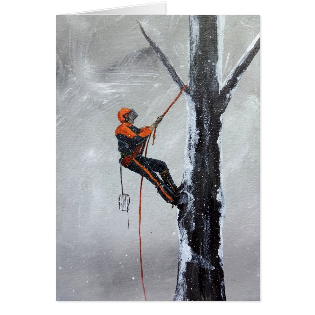 Arborist Long Haul Husqvarna Hälsningskort (Framsidan)