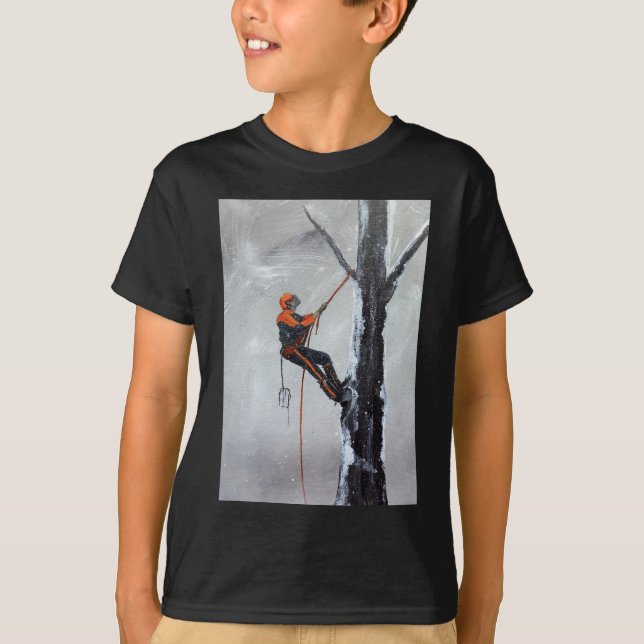 Arborist Long Haul Husqvarna Tee Shirt (Framsida)