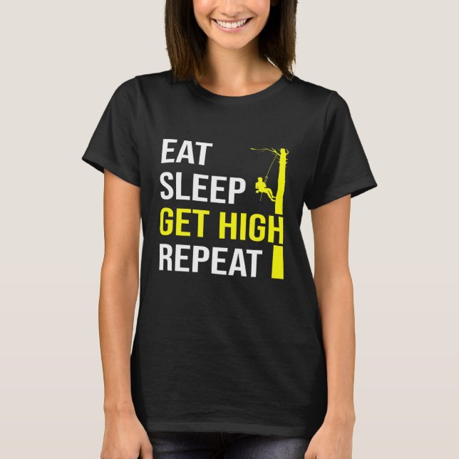 Arborist Lumberjack Träd Cutter T Shirt (Framsida)