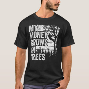 Arborist Manar Träd klimat Vintage Mina pengar väx T Shirt