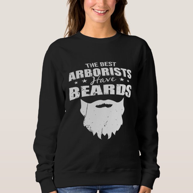 Arborist Pappa Bearded Träd Surgeon Wood T Shirt (Framsida)