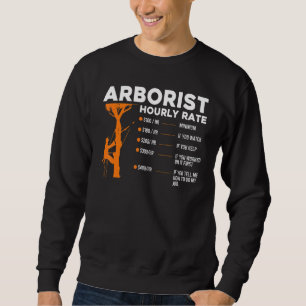 Arborist Time Pris $100 h Lumberjack Clim Lång Ärmad Tröja