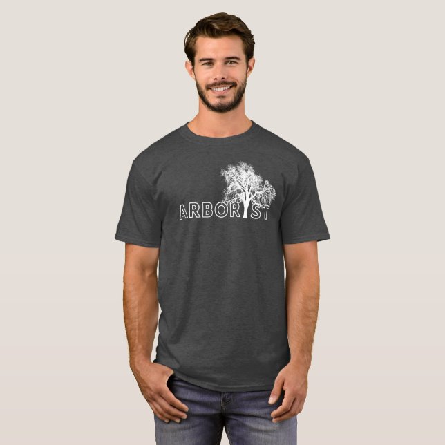 Arborist Träd design - Roligt arboristiska gåvor T Shirt (Hel framsida)