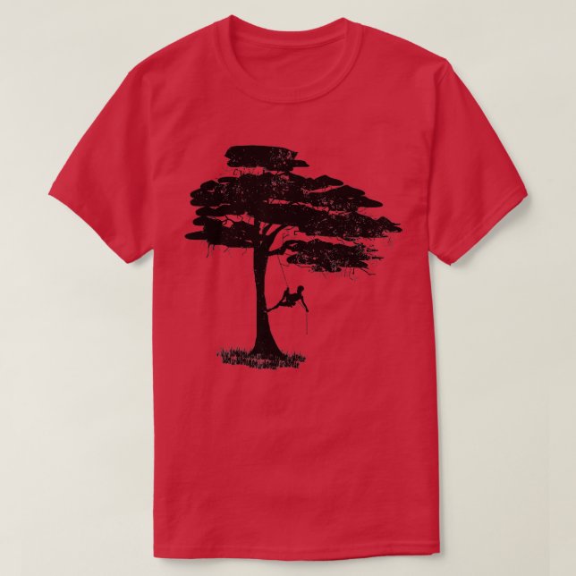 Arborist Träd klättrar T Shirt (Design framsida)
