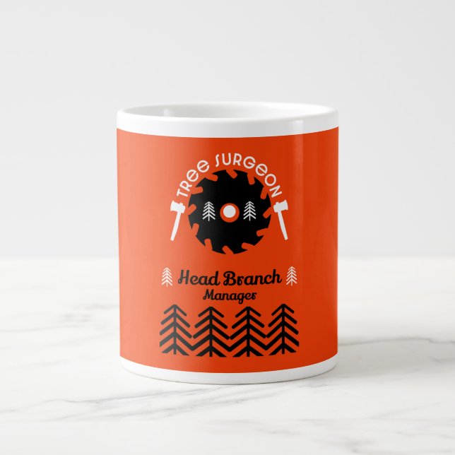 Arborist Träd Surgeon Jumbo Mugg (Framsidan)