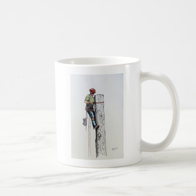 Arborist Träd Surgeon Kaffemugg (Höger)