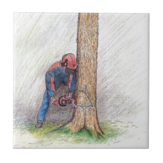 Arborist Träd Surgeon Kakelplatta