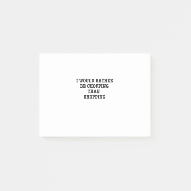 Arborist Träd Surgeon-motorsåggåva. Post-it Block (Framsida)