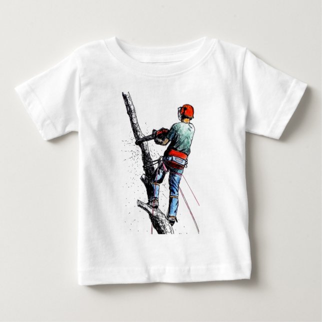 Arborist Träd Surgeon Tee Shirt (Framsida)