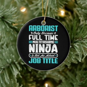 Arborist Yrke Yrke Arboriculturist Gift Julgransprydnad Keramik