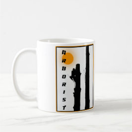 Arborister Mugg: Stigning sol silhuette-klimat Kaffemugg