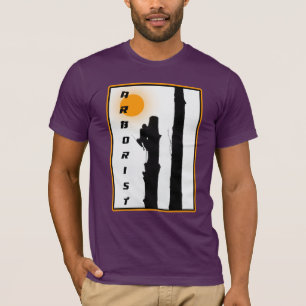 Arborister T shirt: Stigning sol silhuette-klimat T Shirt