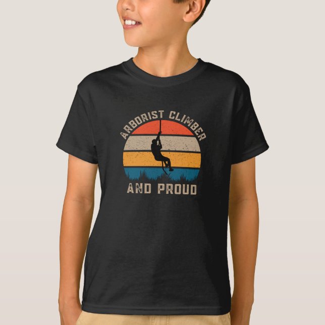 Arboristisk klimat och stolthet - Träd Cutter T Shirt (Framsida)
