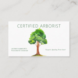 Arboristiskt Affärskort Visitkort