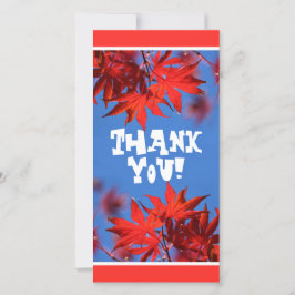 Arboristiskt Fiery Fall Färg: Red Maple Löv Tack Kort