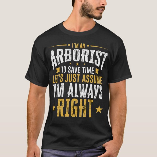 Arboristskjortasparan Time antar höger rolig Gi T Shirt (Framsida)