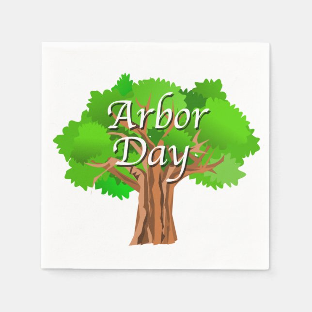 Arbour Day Helgdag Pappersservett (Framsidan)
