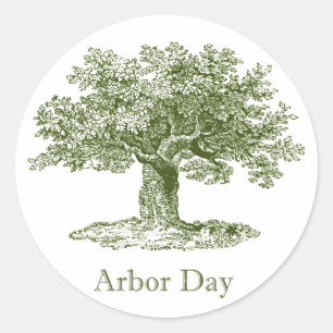 Arbour Day Runt Klistermärke
