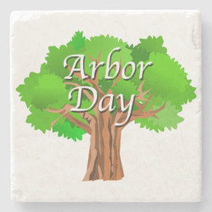 Arbour Day Träd Helgdag Underlägg Sten
